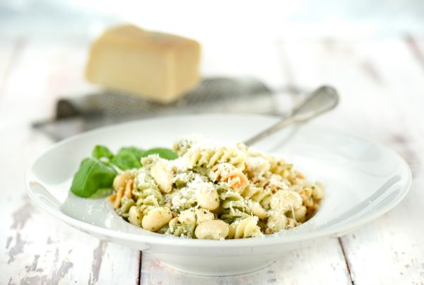 Limabonen pasta tricolore